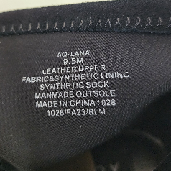 Aqua Lana High Heel Suede Booties Bloomingtondales Exclusive Black - Picture 6 of 6